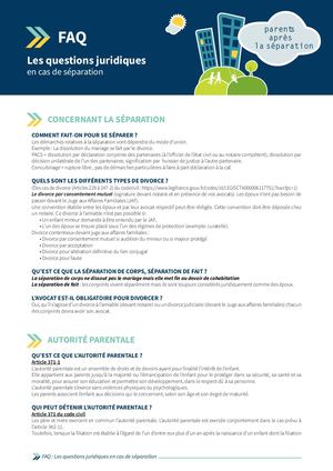 Faq Parents Après La Séparation