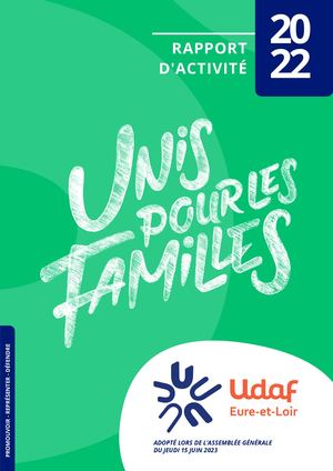 Rapport d'activité 2022 - UDAF 28
