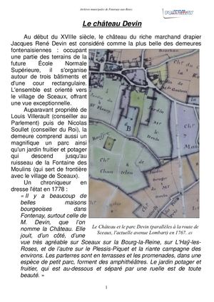 AMFAR HIST La maison Devin