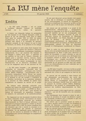 Journal La PJJ mène l'enquête