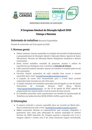 Submissão De Resumos Expandidos Congresso Docx