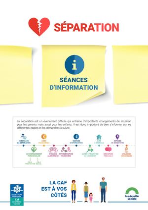 Parcours séparation : séances d'information
