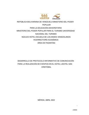 INFORME N°1699 PASANTIA ADMINISTRATIVA  TRABAJO DE GRADO 2022