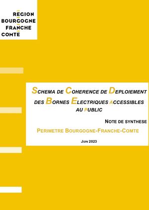 schéma de cohérence de déploiement des bornes électriques accessibles au public
