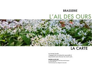 Brasserie Ail Des Ours La Carte A3 2023