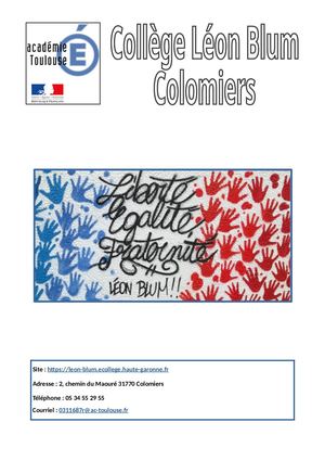 Livret Accueil Personnels Blum à Modifier