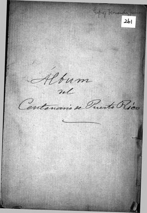 261 Album Del Centenario De Puerto Rico