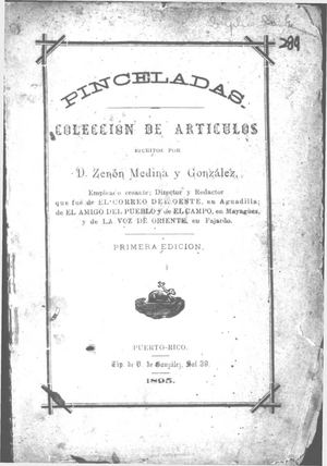 289 Pinceladas Zenon Medina Y Gonzalez 1895