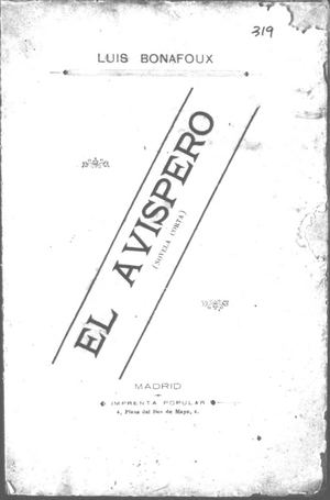 319 El Avispero Luis Bonafoux