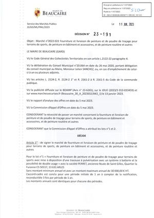 Fichier Parution Des Décisions 23 191 à 23 193 à 11 07 2023