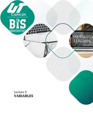 Lectura 3 Variables