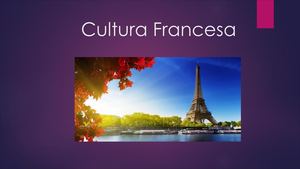 LA CULTURA FRANCESA