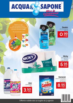 volantino Acqua&Sapone dal 12/07 al 5/08