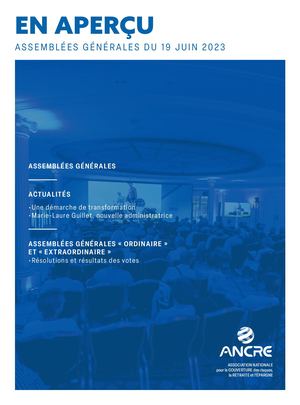 Assemblées Générales 2023 de l'ANCRE