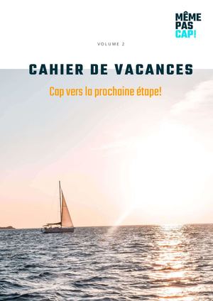 Cahier De Vacances 2023 Me Me Pas Cap