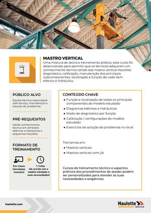 BR- Folhas De Treinamento De Produtos