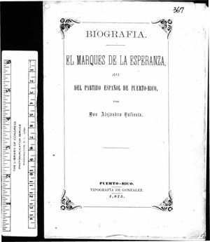 367 Biografia El Marques De La Esperanza Alejandro Infiesta 1875