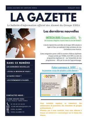 Gazette Esiea Alumni (Juillet 2023)