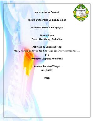 Calaméo - Uso y manejo de la voz desde la labor docente y su importancia