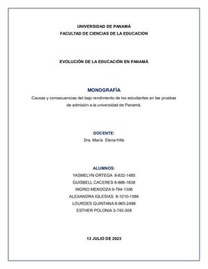 Bajo Rendimiento De Estudiantes