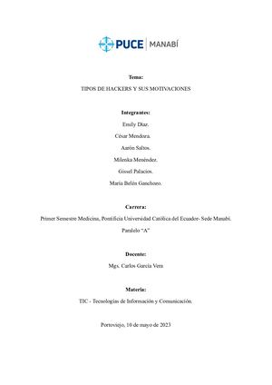 Tipos De Hackers Y Sus Motivaciones
