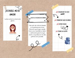 Folleto Tríptico Flyer Academia De Clases De Repaso Escolar Doodle Marrón Y Blanco (1)