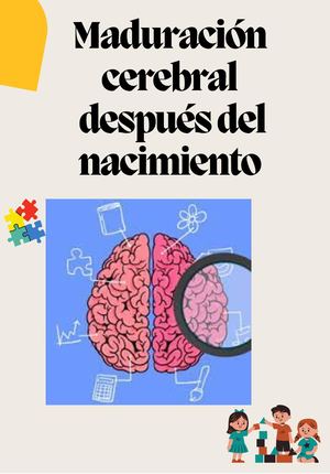 Maduración cerebral  después del nacimiento