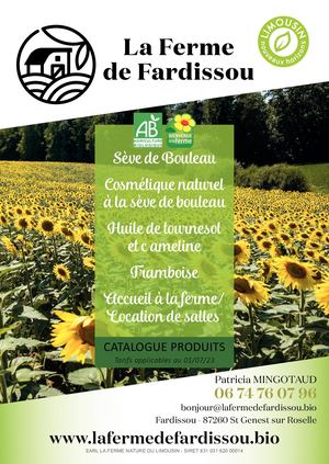 Catalogue La Ferme De Fardissou Version Juillet 2023