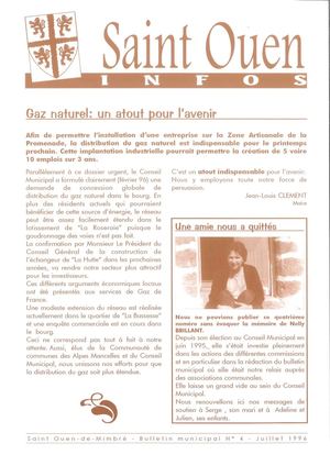 ST OUEN DE MIMBRE -  juillet 1996 - n°4