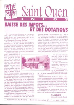 ST OUEN DE MIMBRE - mai 2003 - n°17