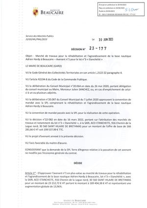 Fichier Parution Des Décisions 23 177 à 23 180 Du 30 06 2023