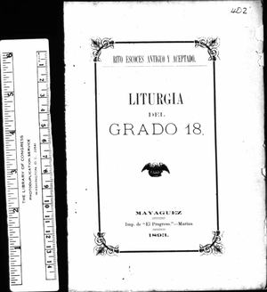402 Liturgia Del Grado 18 1893