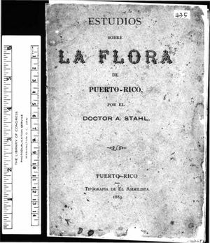 435 Estudios Sobre La Flora Agustin Stahl 1882