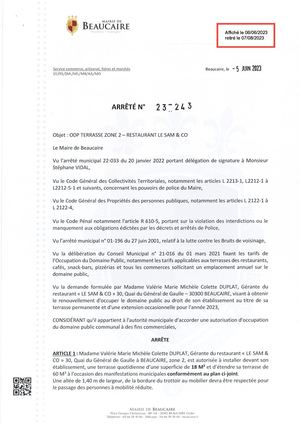 Arr 23 243 à 23 248