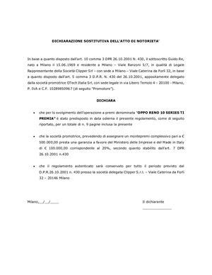 Regolamento Promo Reno10