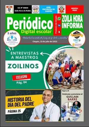 Periódico escolar digital 2023 - 5to "B"