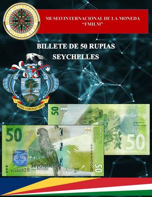 Billete De 50 Rupias De Seychelles. Museo Internacional De La Moneda
