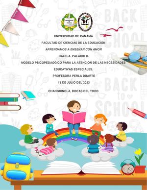 Portafolio De Modelo Psicopedagógico (Examen Semestral)