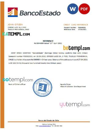 Chile Bancodel Estado Reference