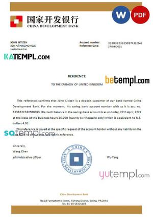 China Development Bank Reference