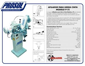 Afilador Para Sierra Cinta P 75