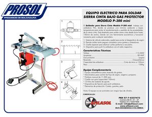 Soldador De Sierra Cinta P 300 Mini