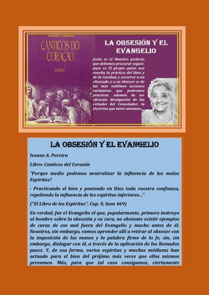 LA OBSESIÓN Y EL EVANGELIO IVONNE PEREIRA FRANCO