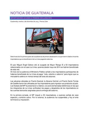 Noticia de Guatemala
