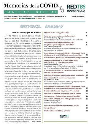 37 Memorias de la COVID-19 Sanidad Global