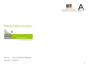 Informe Práctica Profesional Arquitectura UTFSM