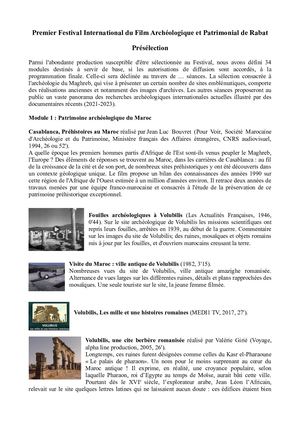 Présélection Rabat