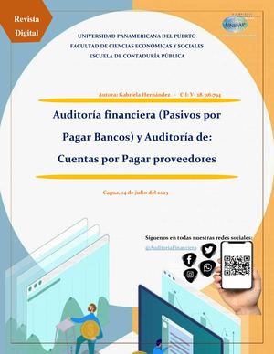 Revista Digital Auditoria De Las Cuentas Por Pagar