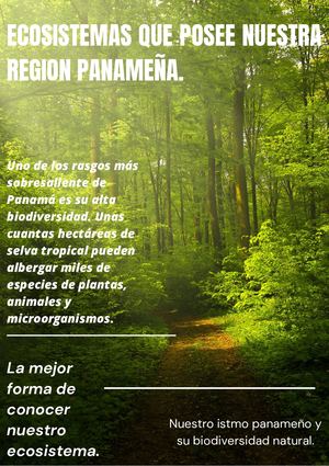 Ecosistemas Que Posee Nuestra Region Panameña 1