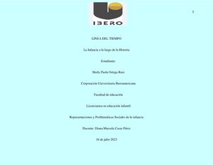 Actividad 1 Representaciones Y Problematicas Sociales De La Infancia